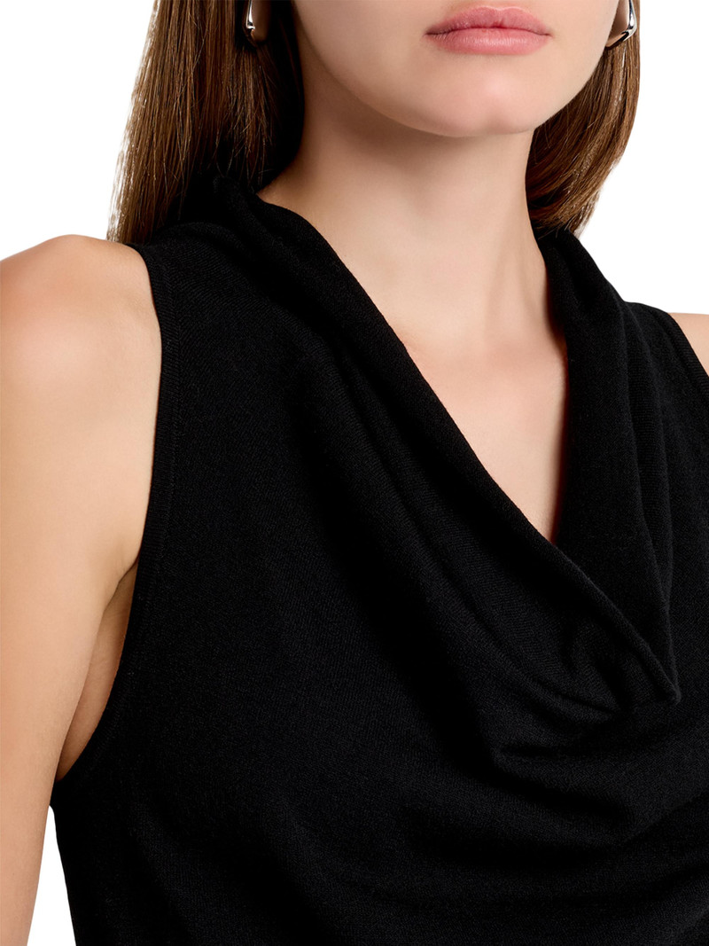 Women's Ramona Knit Cowlneck Sleeveless Maxi Dress - Black 5