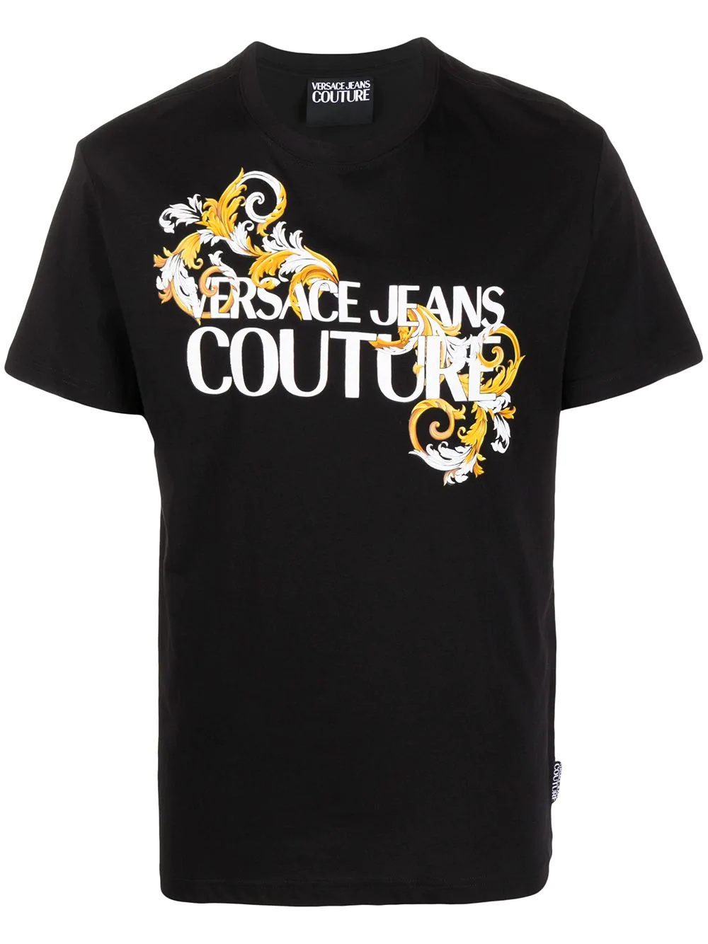 Logo Baroque-print cotton T-shirt - 1