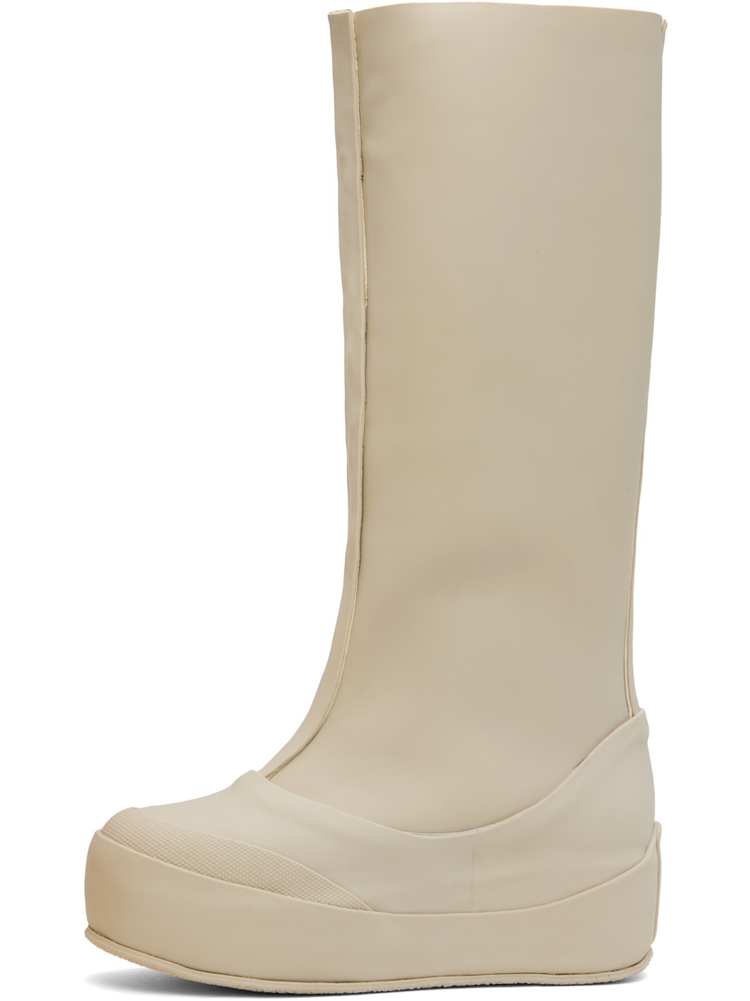Off-White Rubber Tall Boots - 3