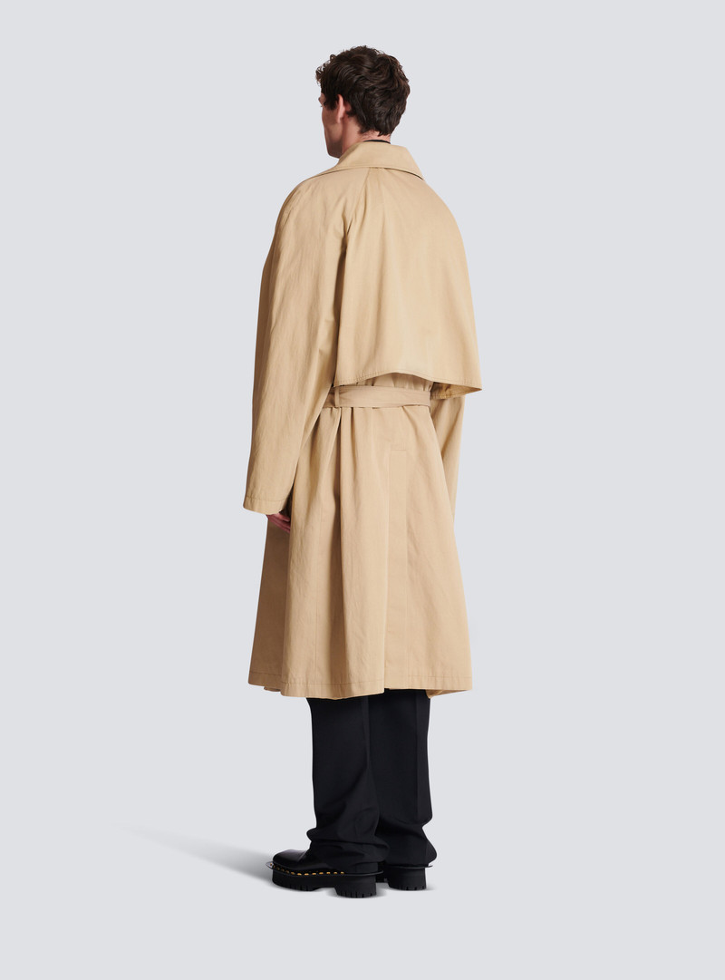 Cotton canvas trench coat 4