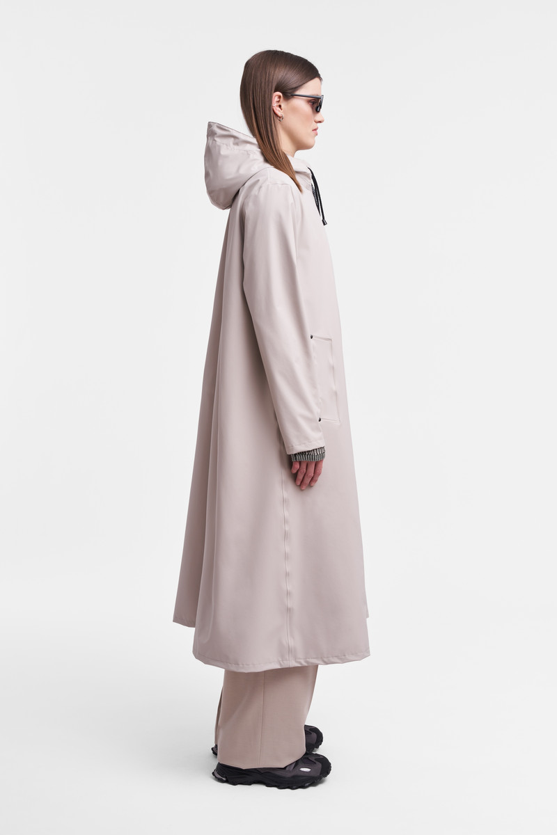 Mosebacke Long Lightweight Zip Raincoat Light Sand 3