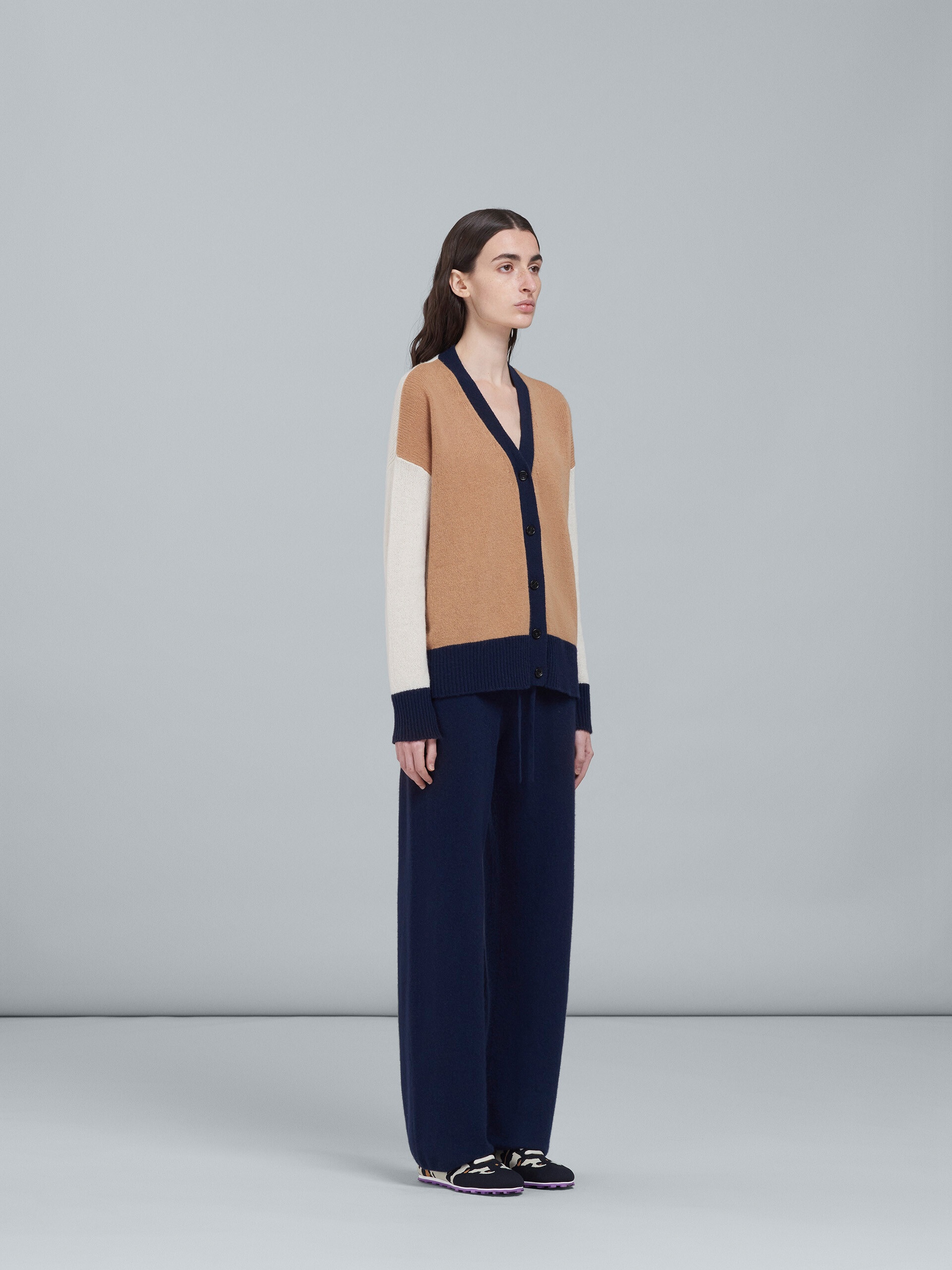 COLORBLOCK CASHMERE CARDIGAN - 5