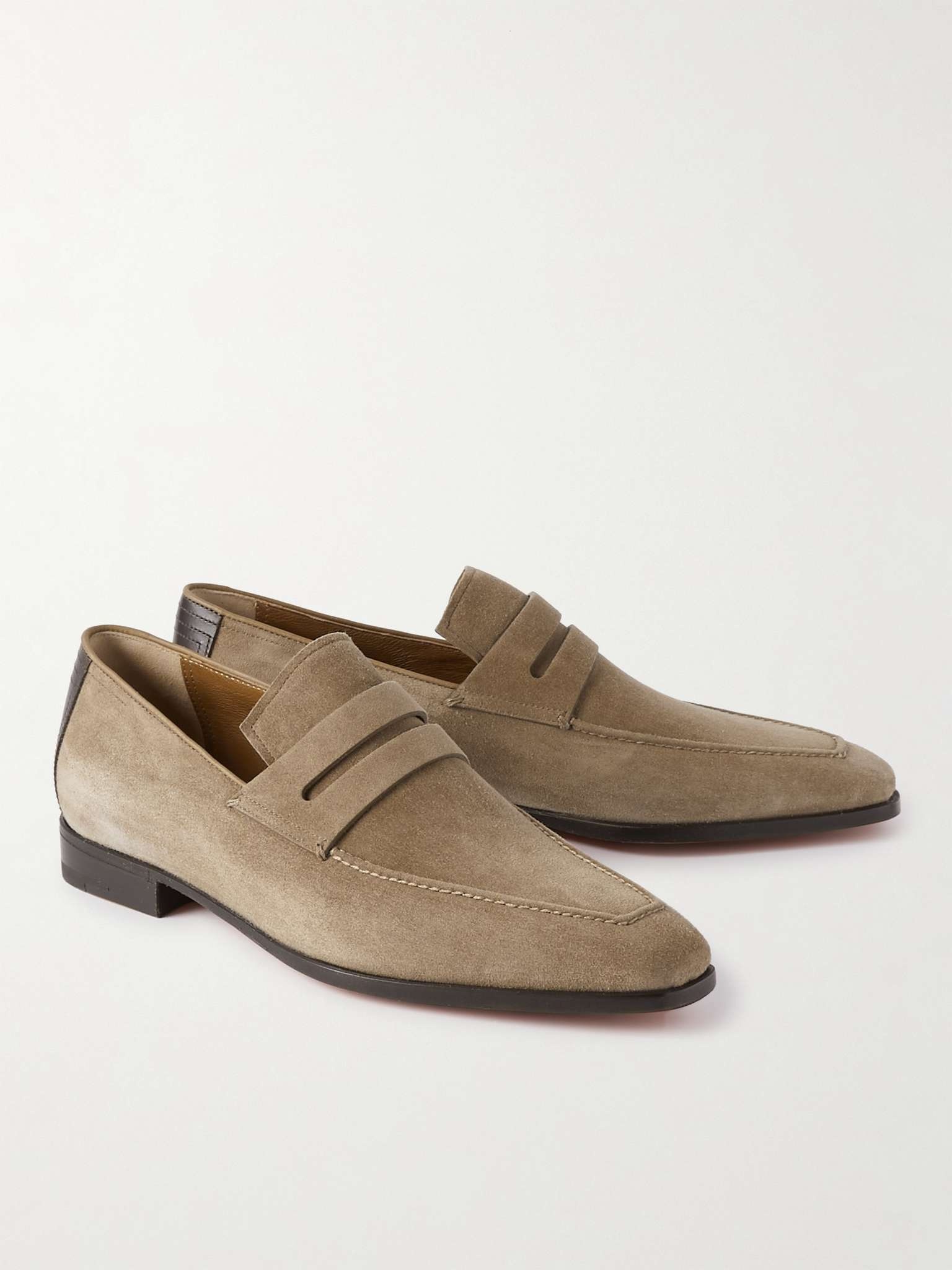Suede Penny Loafers - 4