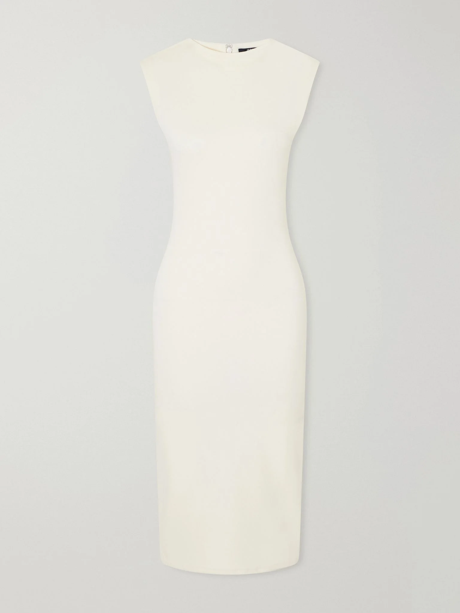 La Robe Alba crepe midi dress Off-white - 1