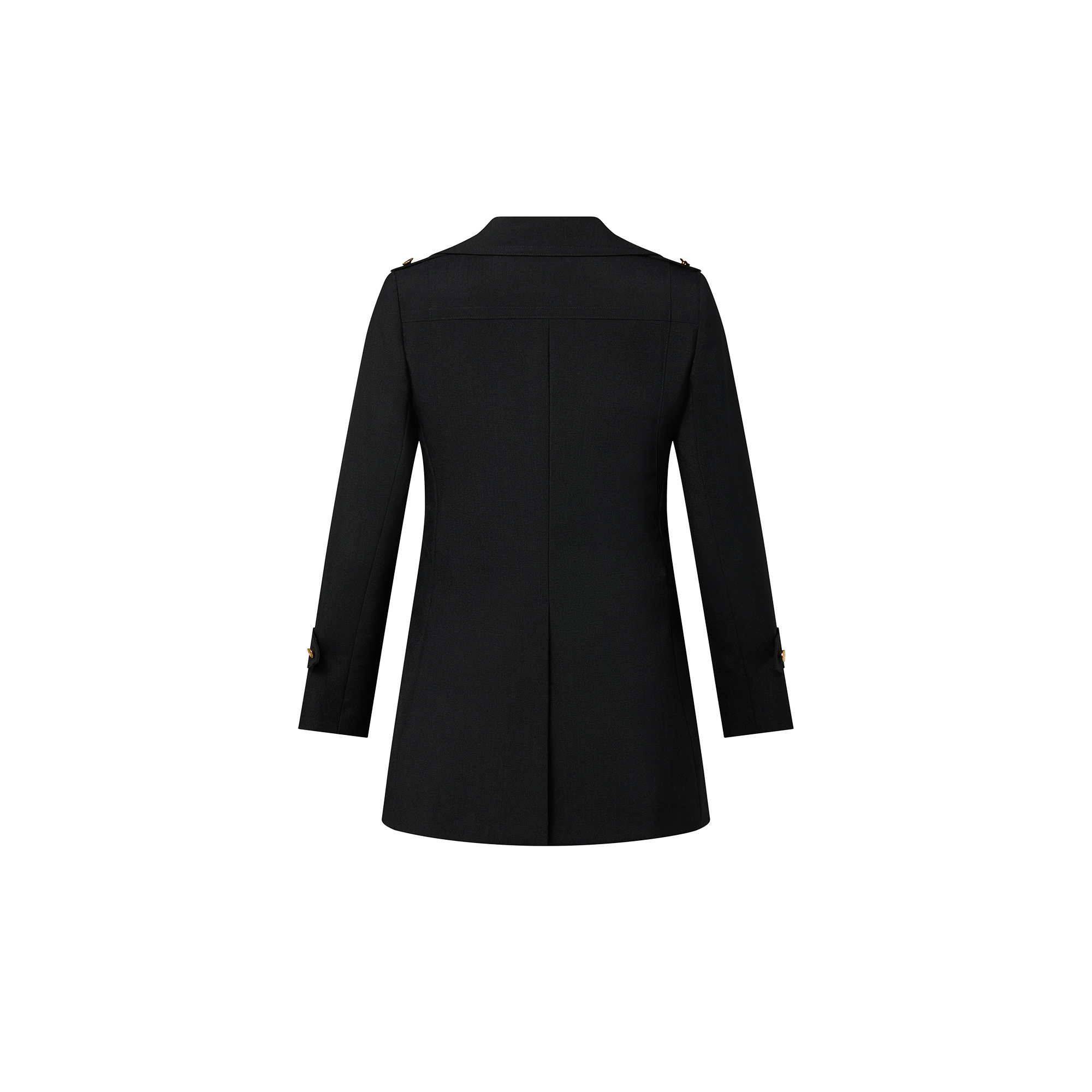 Double-Breasted Mohair Toile Coat - 3