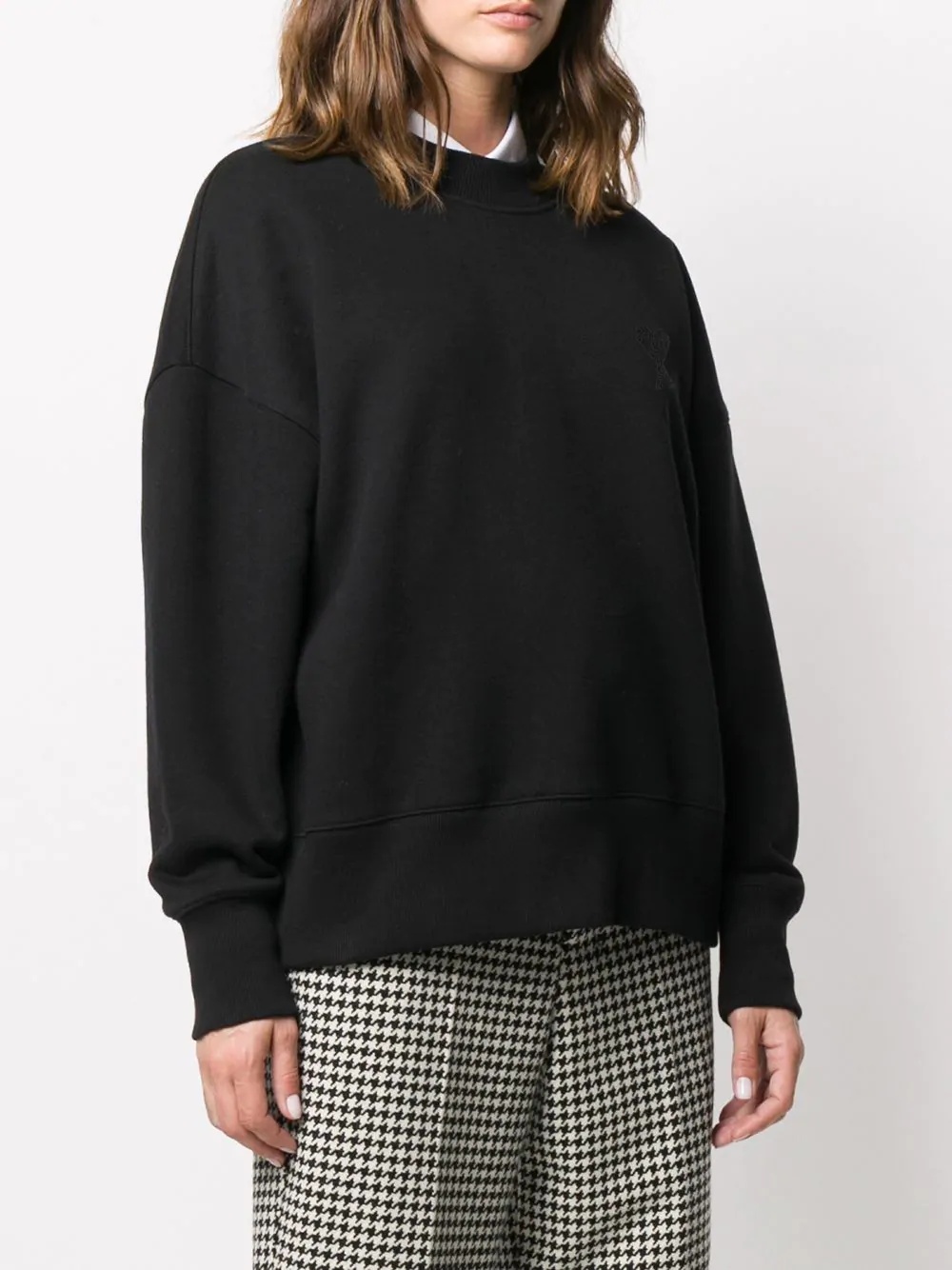 Ami de Coeur embroidery boxy sweatshirt - 3