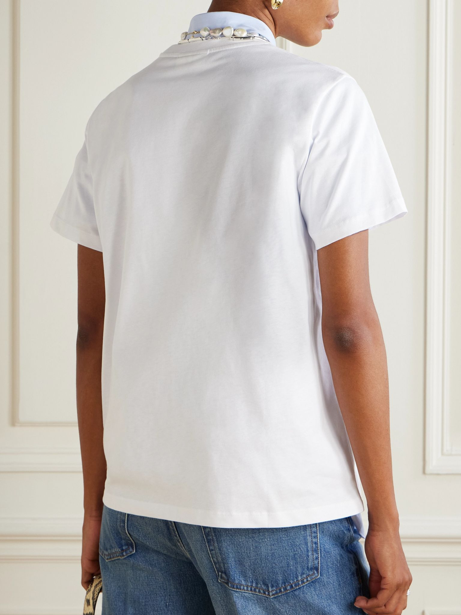 Printed cotton-jersey T-shirt White - 3