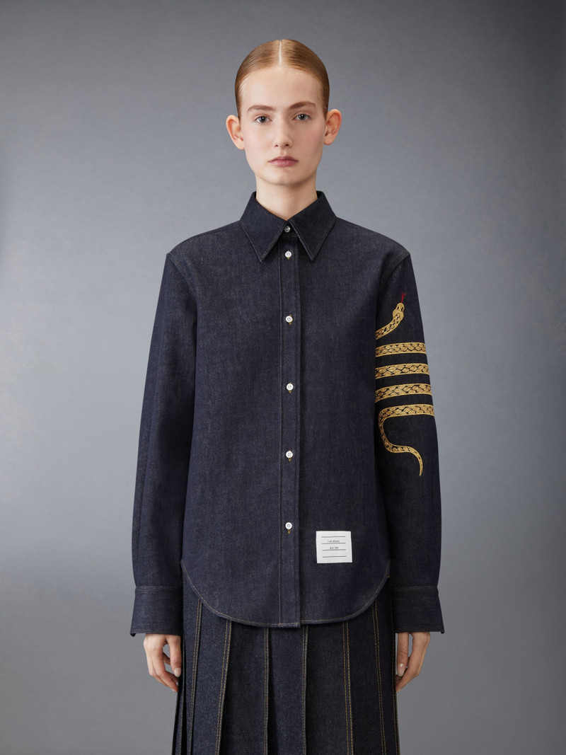 LUNAR NEW YEAR EASY FIT DENIM SHIRT - 1