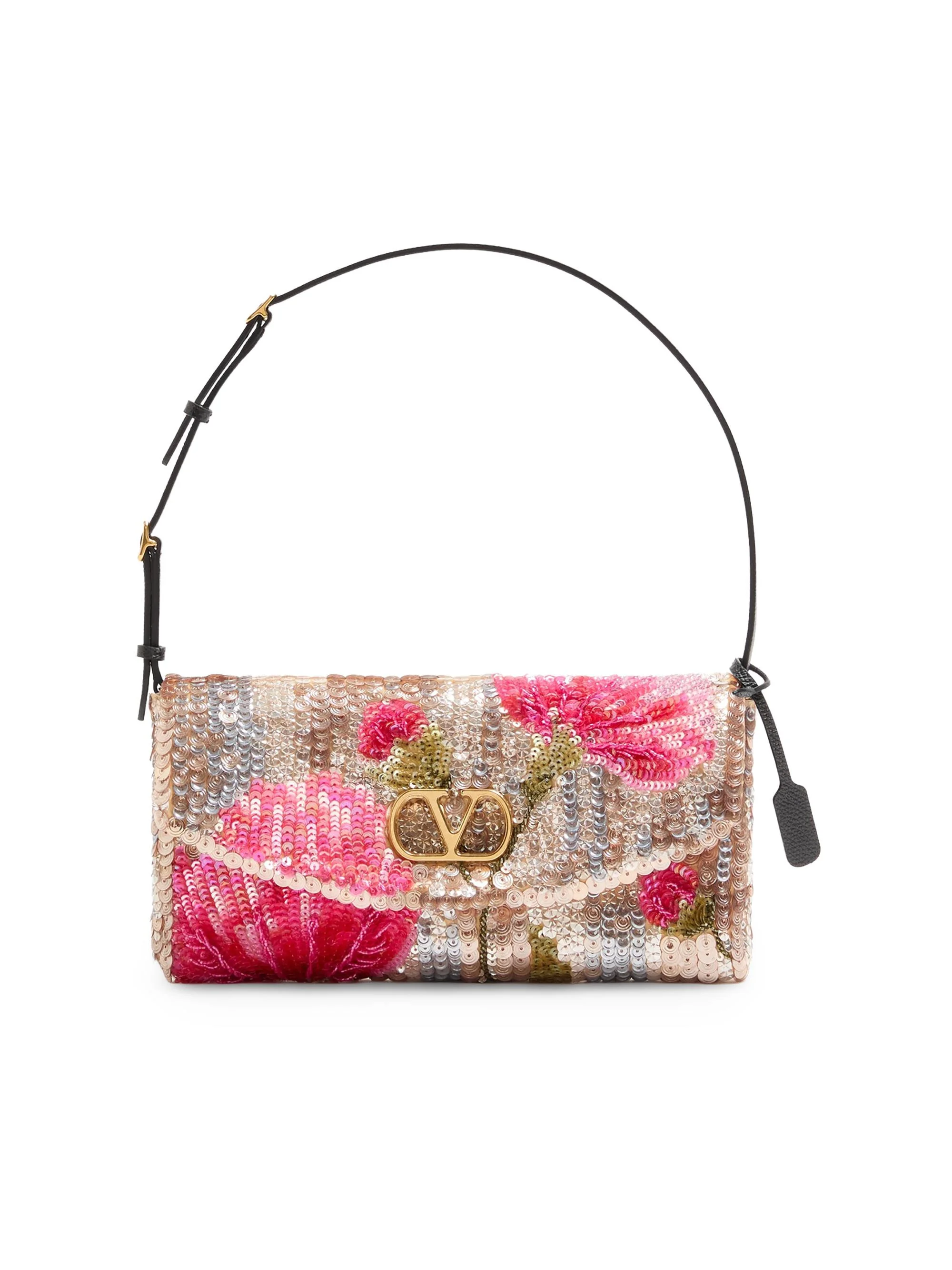 Women's Devain Small Embroidered Shoulder Bag - Multicolor - 1