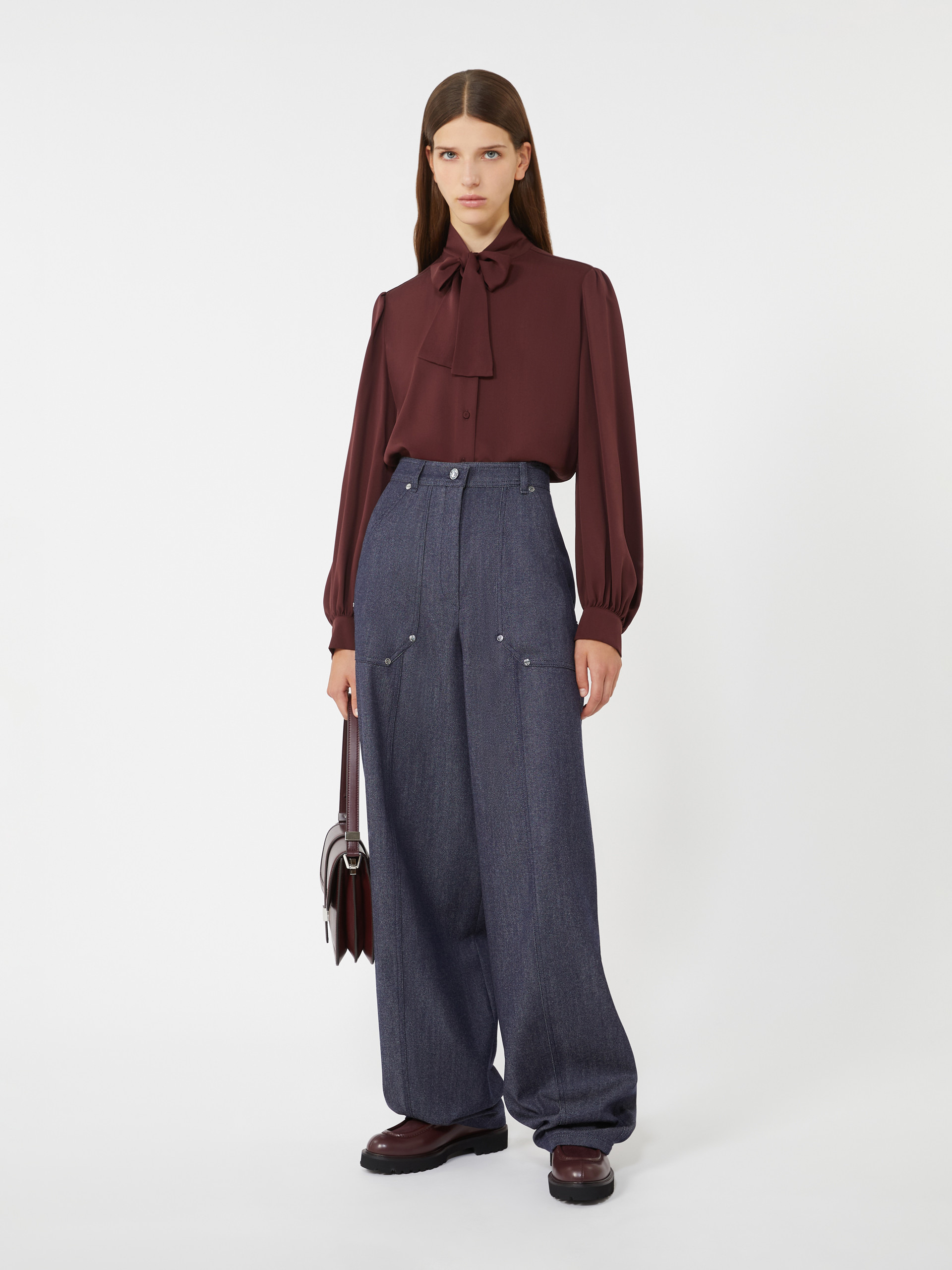 MELANIA Silk charmeuse shirt - 2