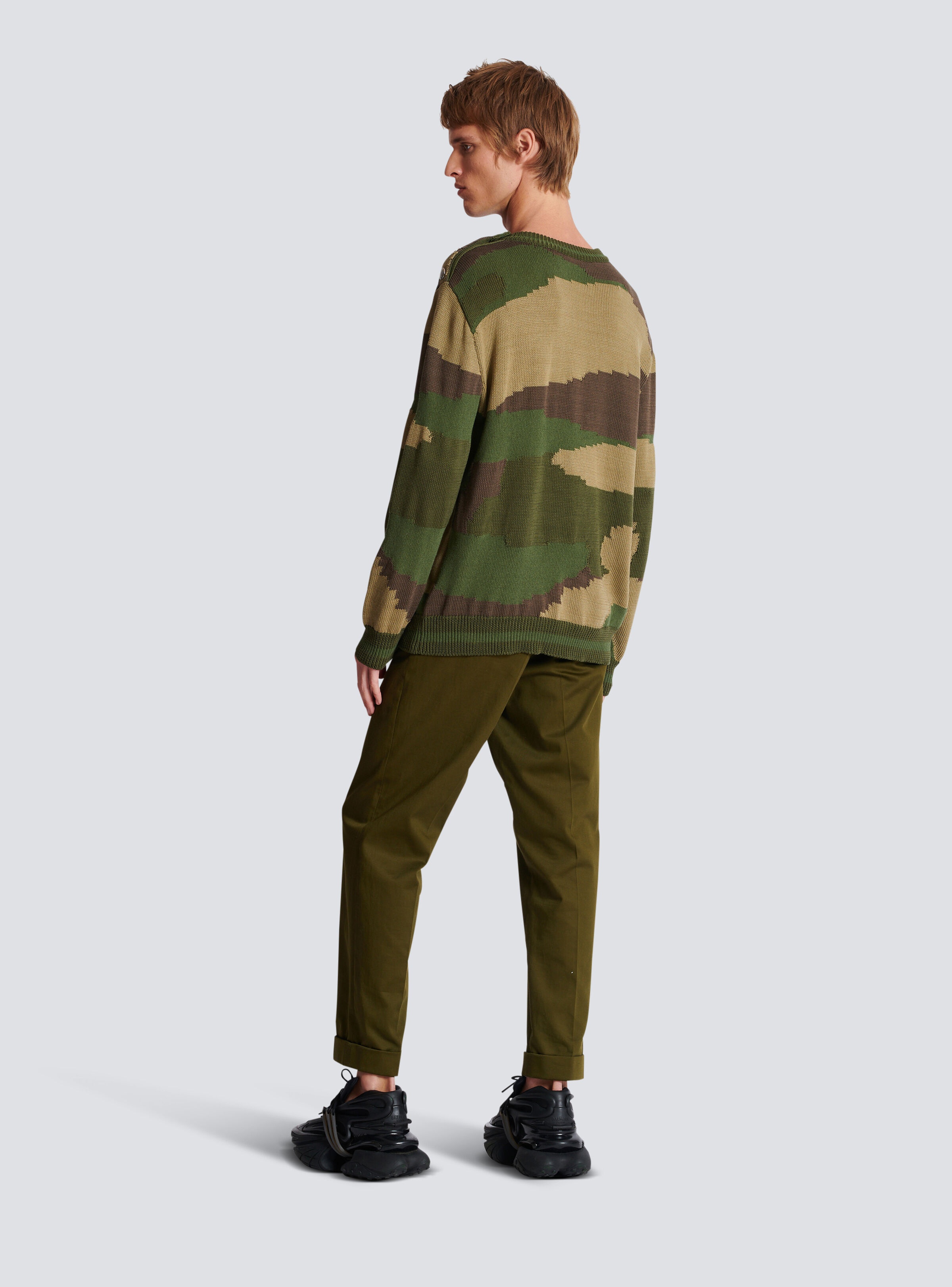 Wool camouflage jumper - 4