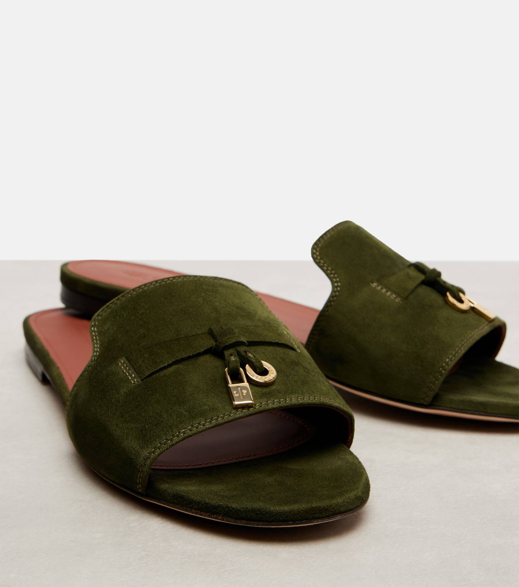Summer Charms suede slides - 5