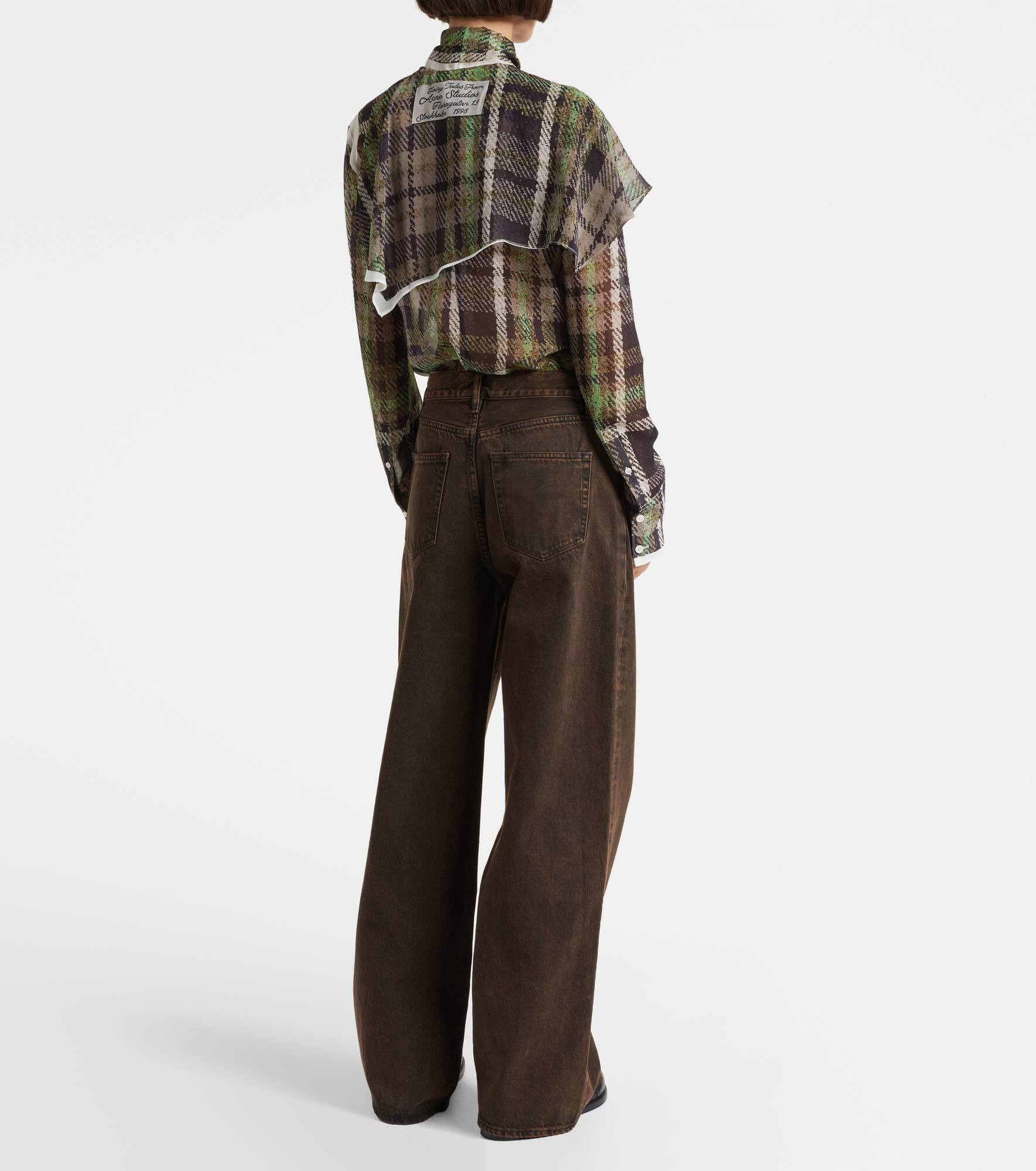Collegiate high-rise wide-leg jeans - 3