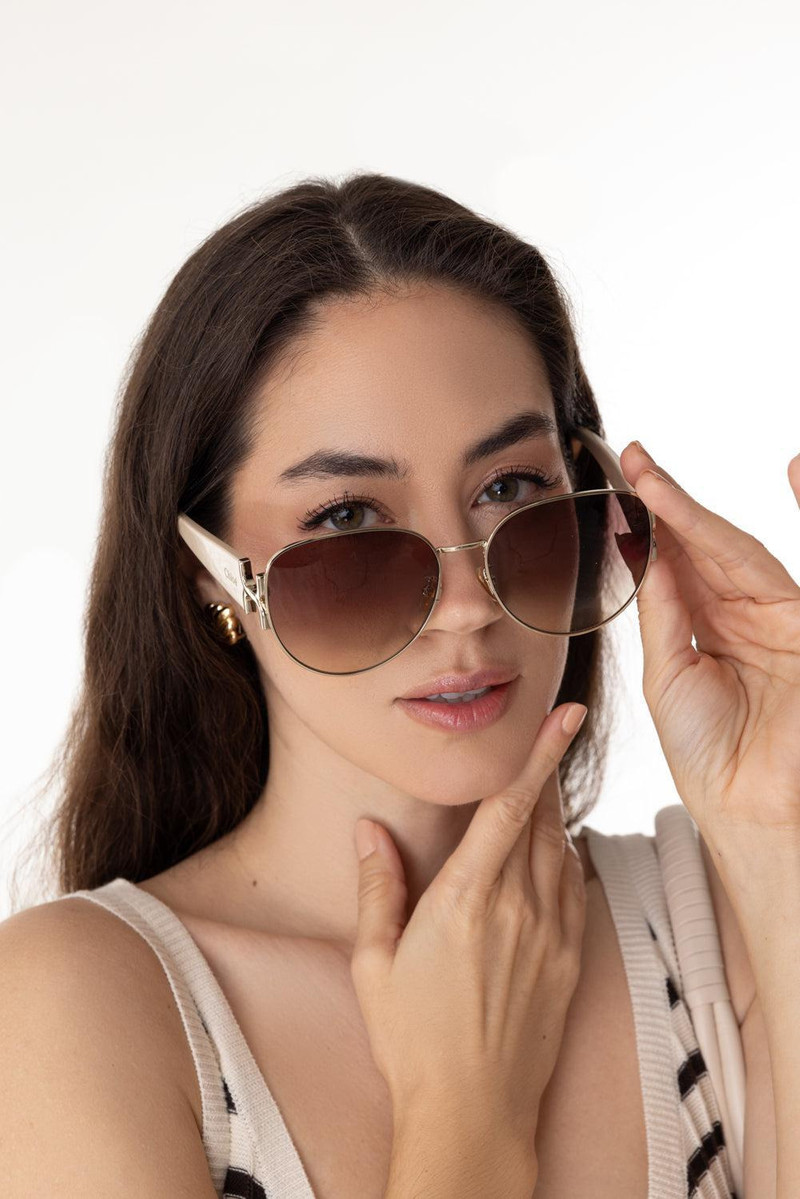 Chloé Oval Aviator Sunglasses outlook