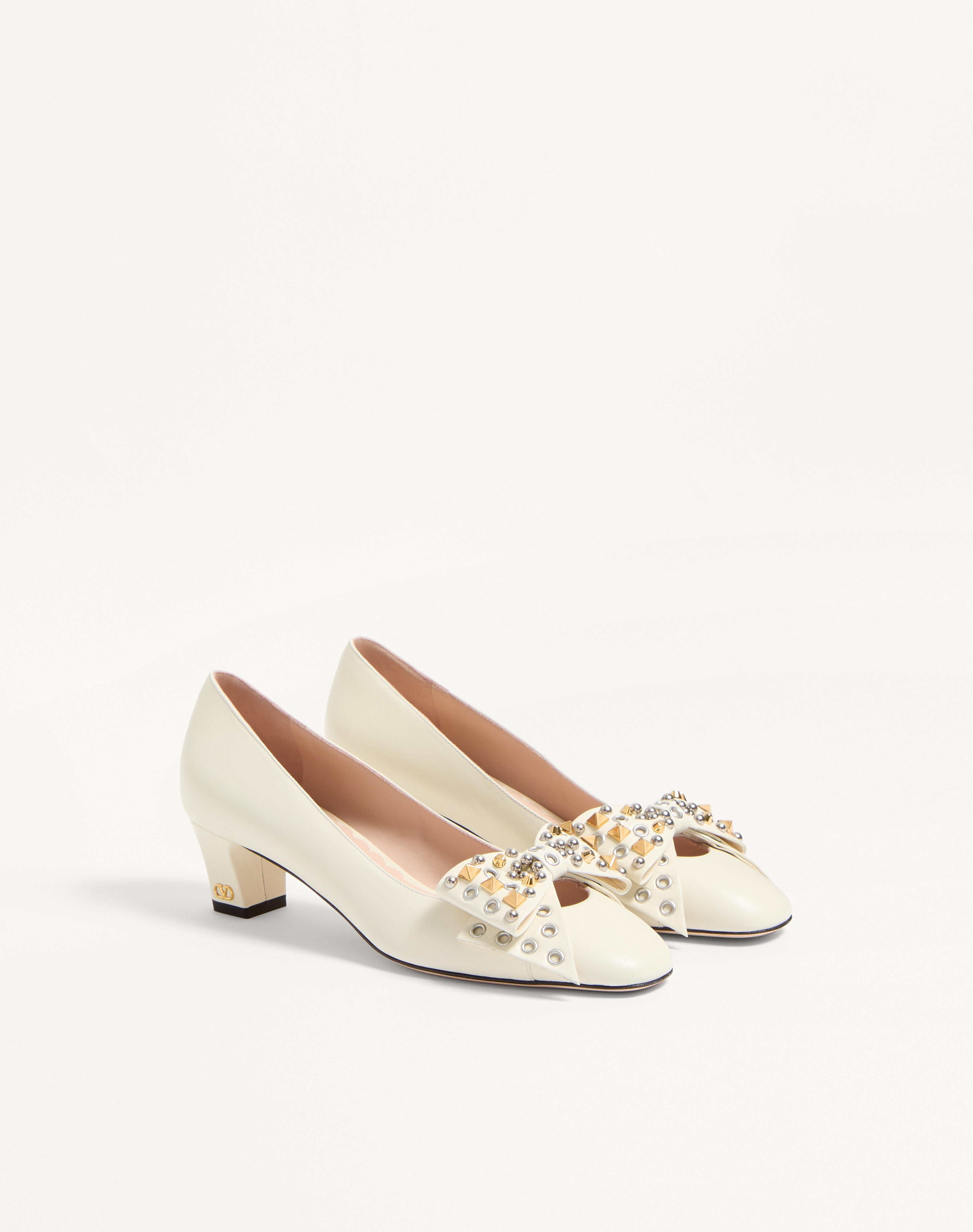 BOWOW PUMP IN KIDSKIN WITH STUDS 45MM - 3