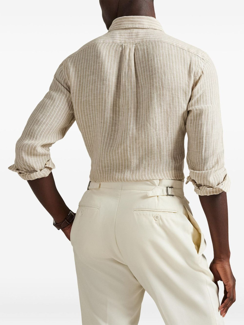 button-down collar striped shirt 4