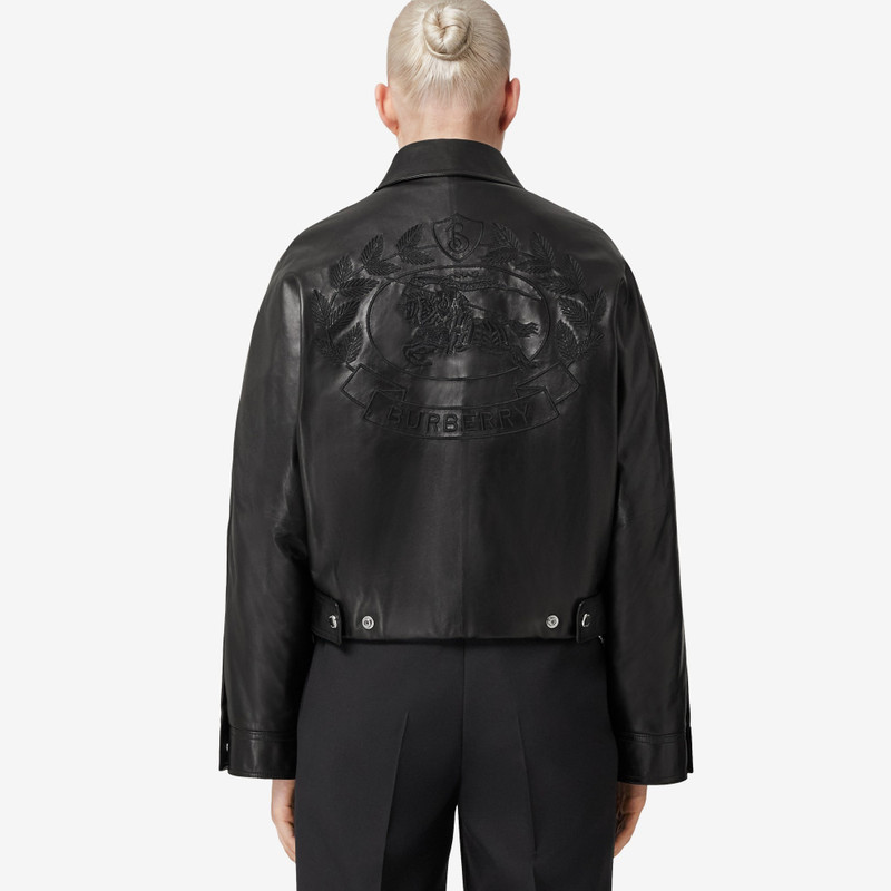 Embroidered EKD Leather Jacket 3