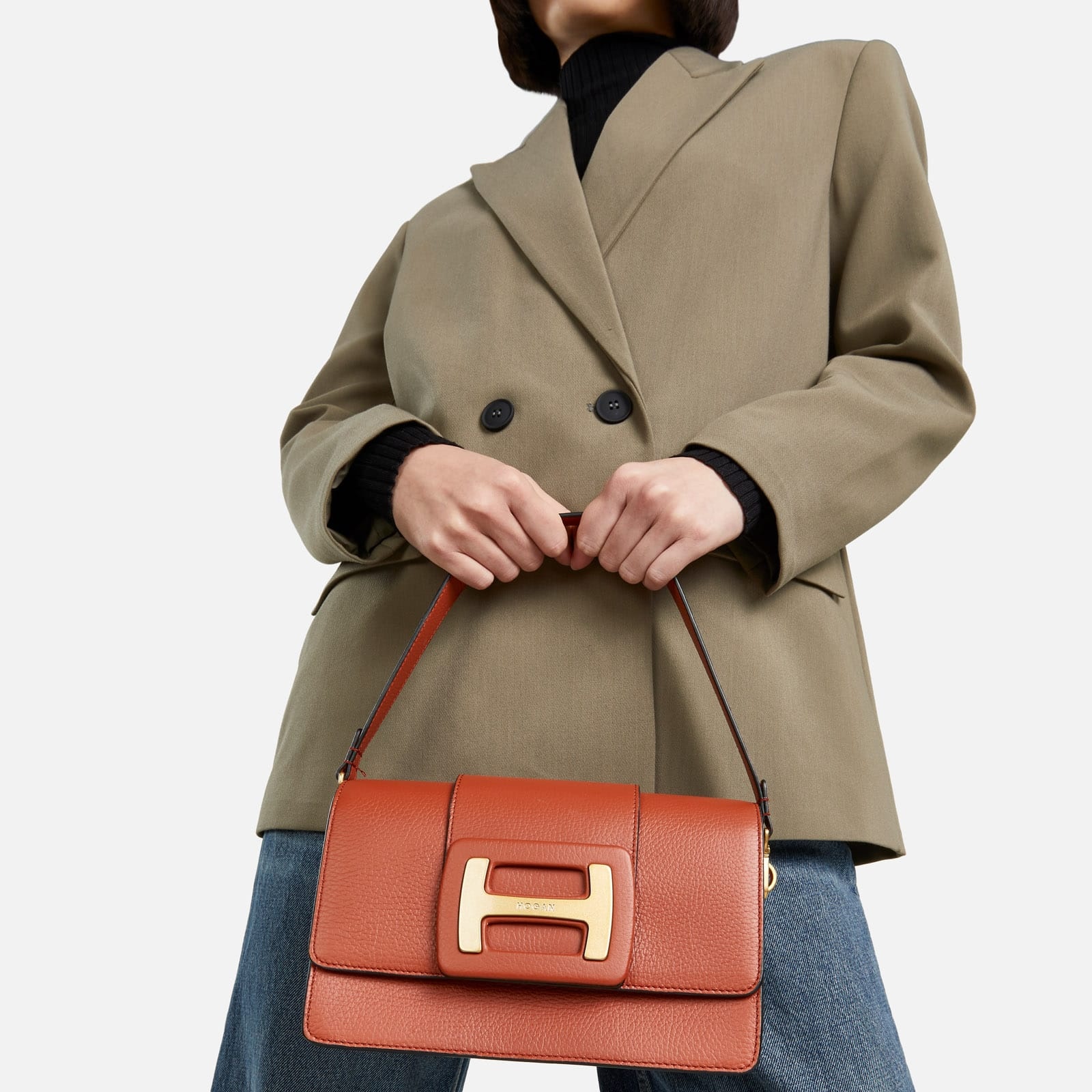 Hogan H-Bag Crossbody Orange - 4