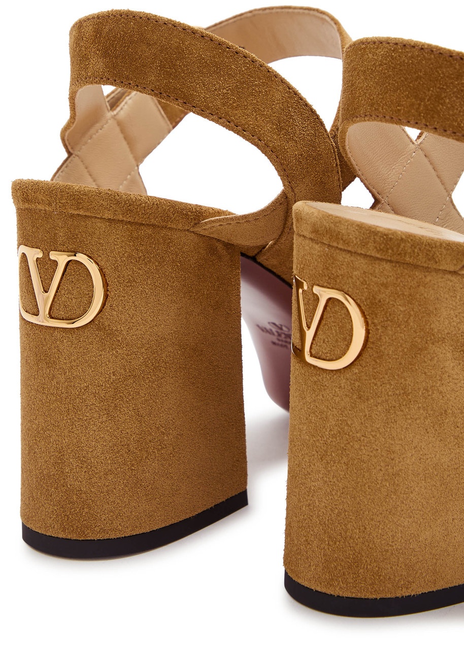 Valentino Fawcette 100 Suede Platform Sandals - 4