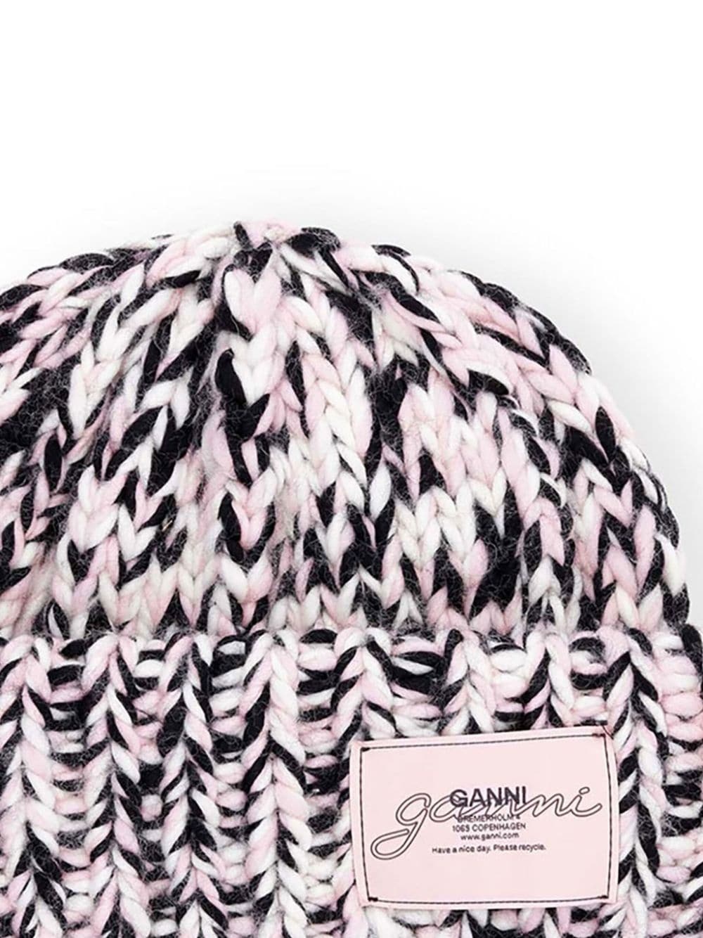 crochet-knit wool beanie - 2