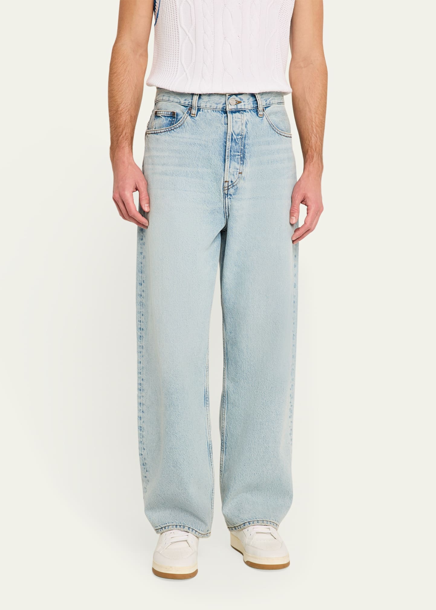 Men's Baggy Rigid Denim Jeans - 4