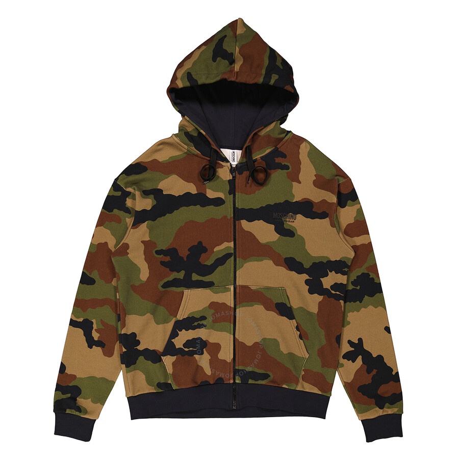 パーカー・フーディ Moschino FW23 CAMOUFLAGE SWEATSHIRT (17357027_1427) Moschino Camouflage Sweatshirt | italist