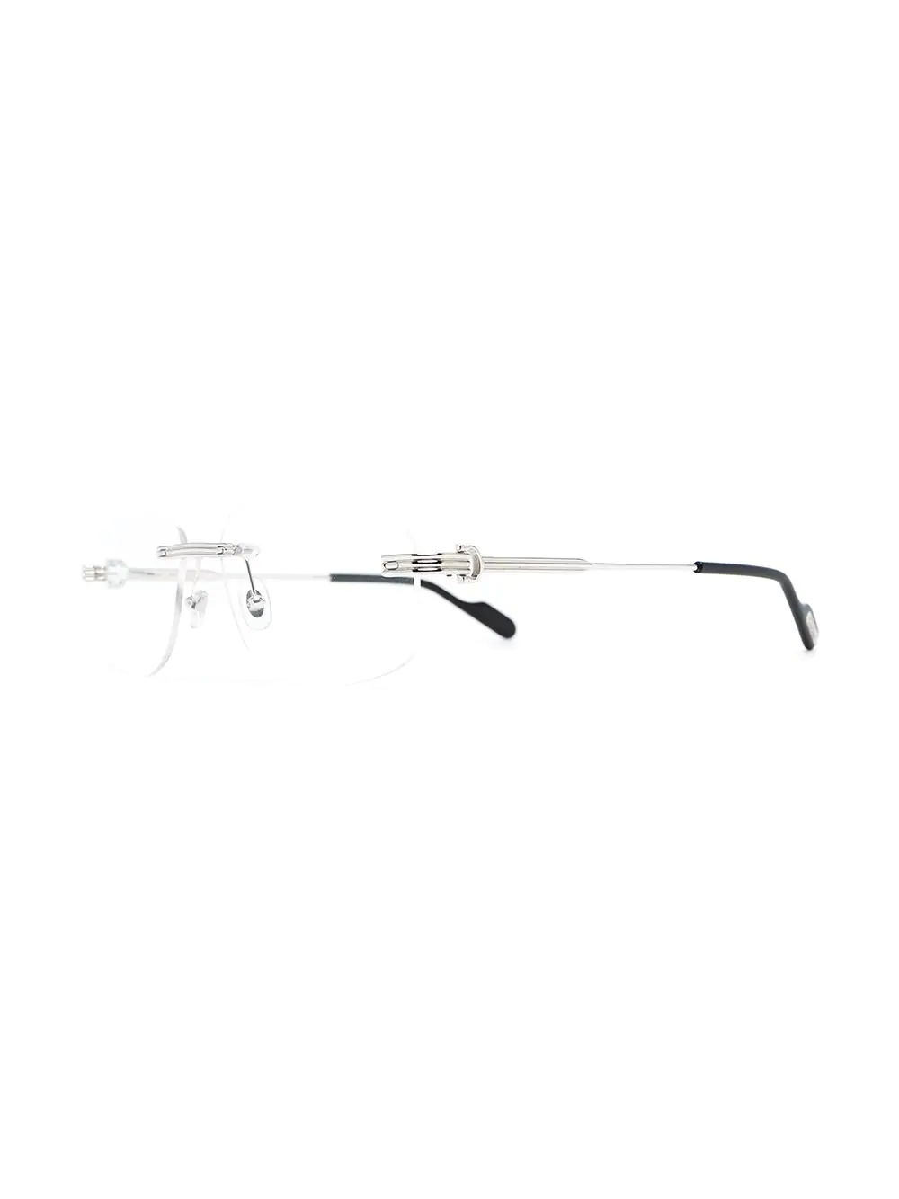 rimless square-frame glasses - 2