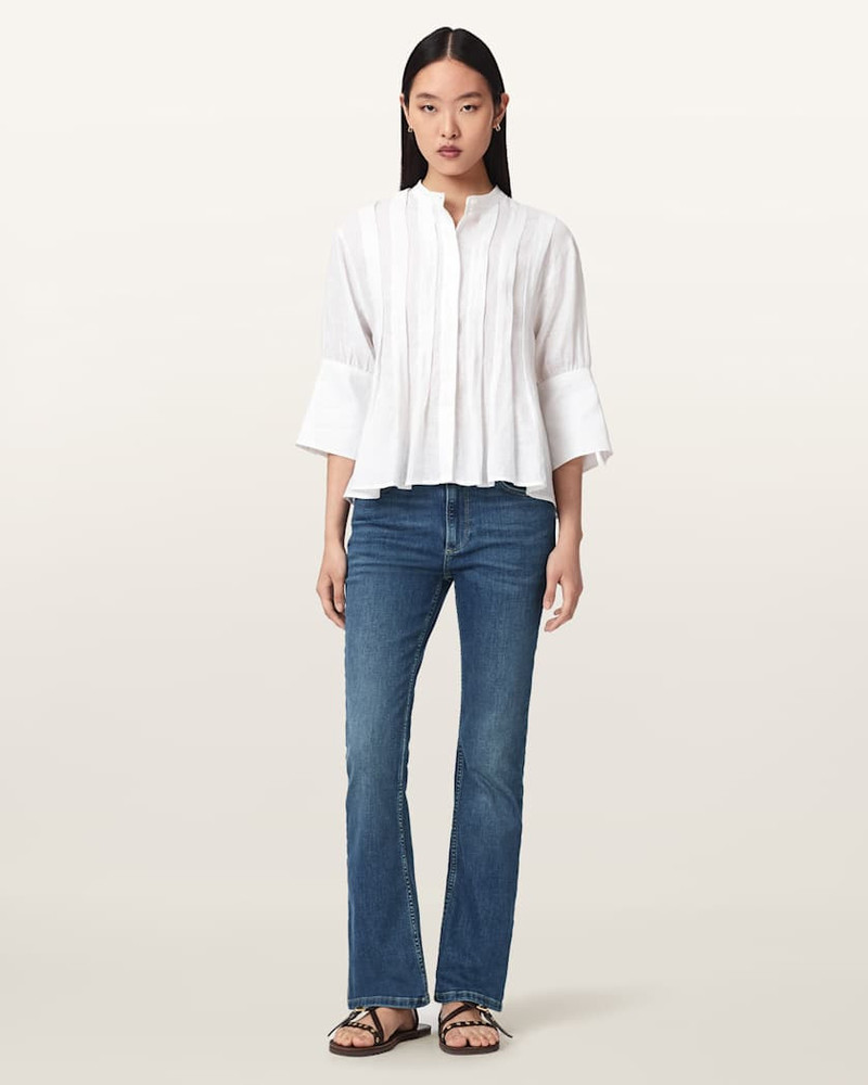 HALDAN MID RISE BOOTCUT DENIM JEANS 7
