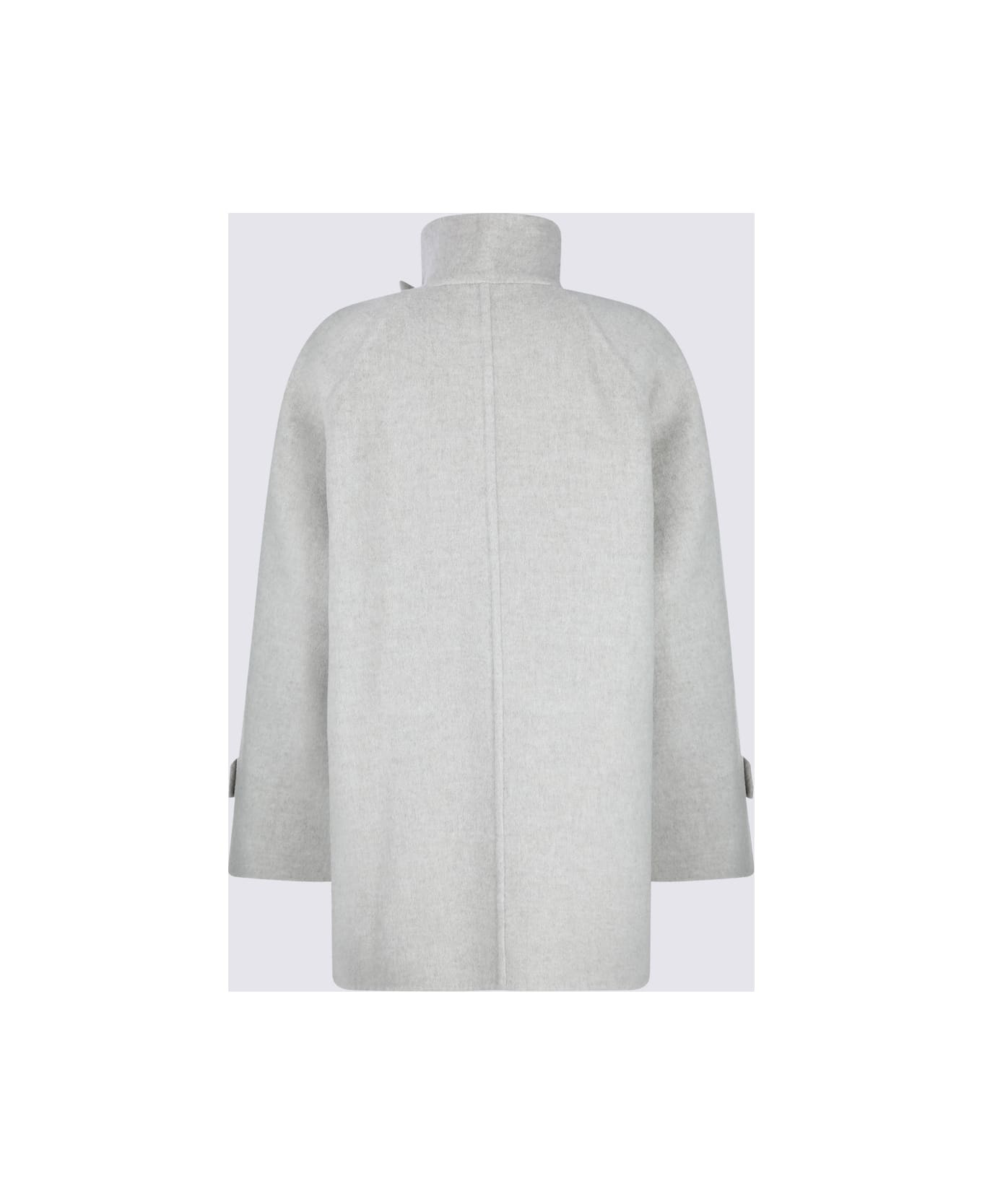 Grey Wool Coat - 2