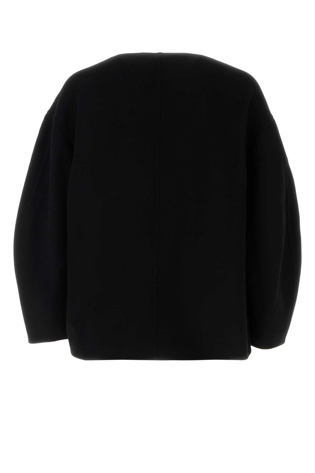 Jil Sander Men Black Wool Oversize Sweater - 2