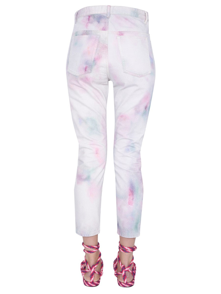 "Wool" Printed Jeans - 4