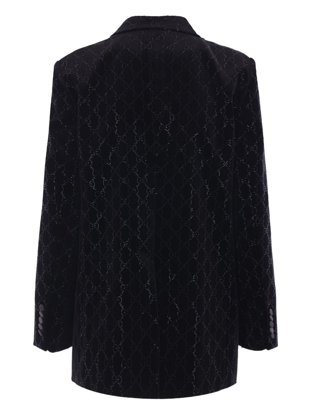 Embroidered velvet coat - 4