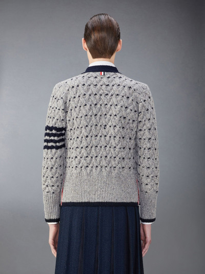 Thom Browne Classic 4-Bar Cable Cardigan outlook