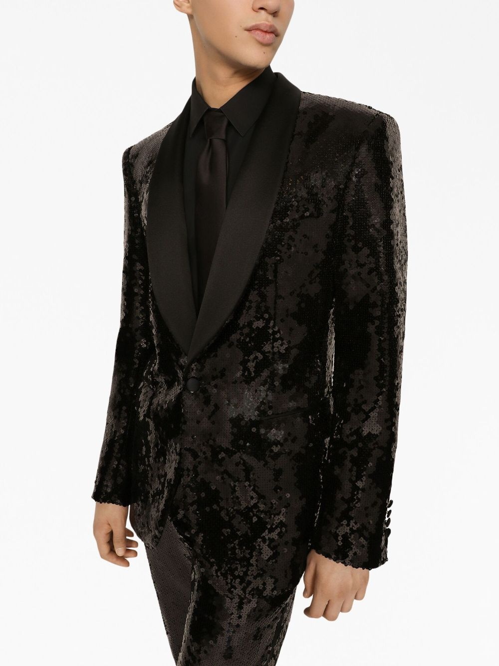 sequin-embellished suit - 4