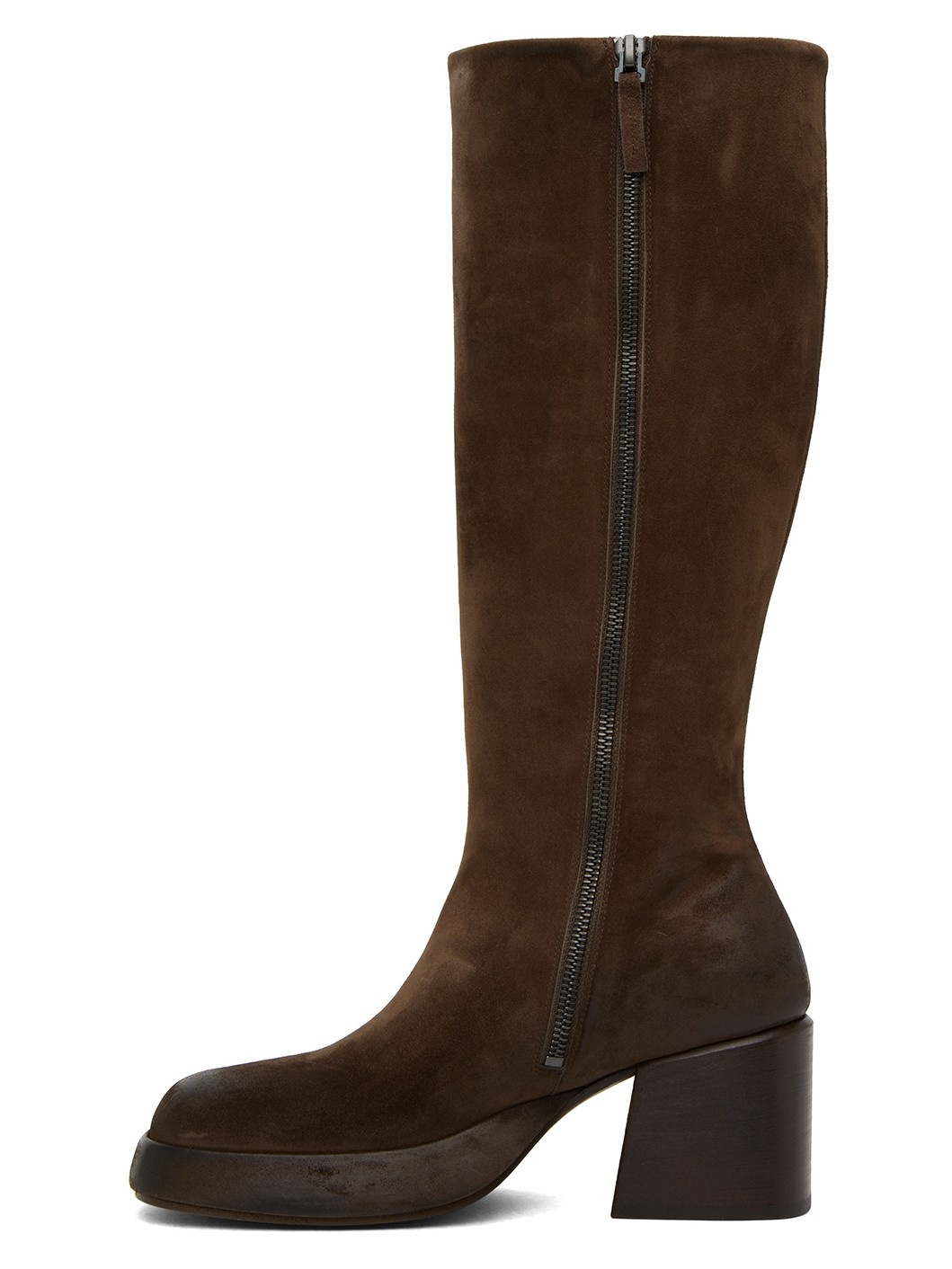 Brown Plattino Tall Boots - 3