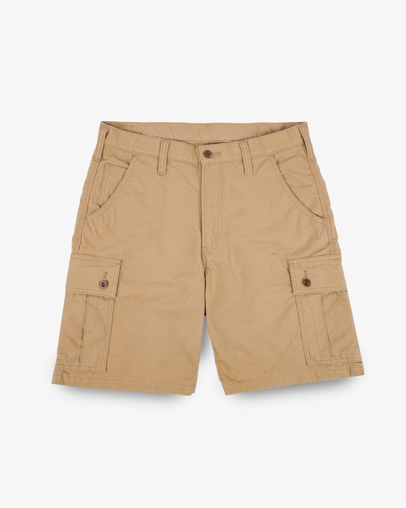 9OZ CANVAS MILITARY CARGO SHORTS - BEIGE 1