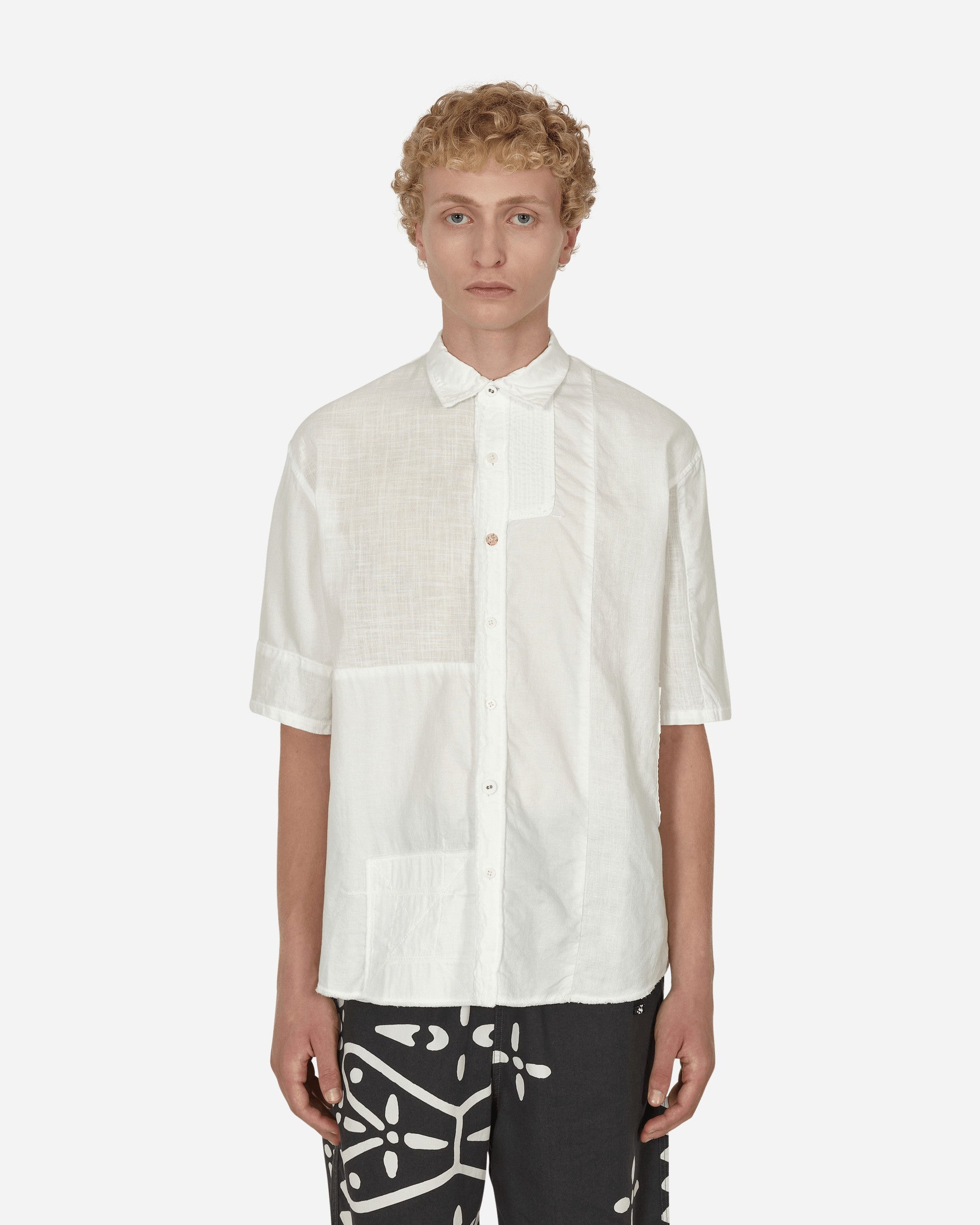 Patchwork Katmandu Shirt White - 1