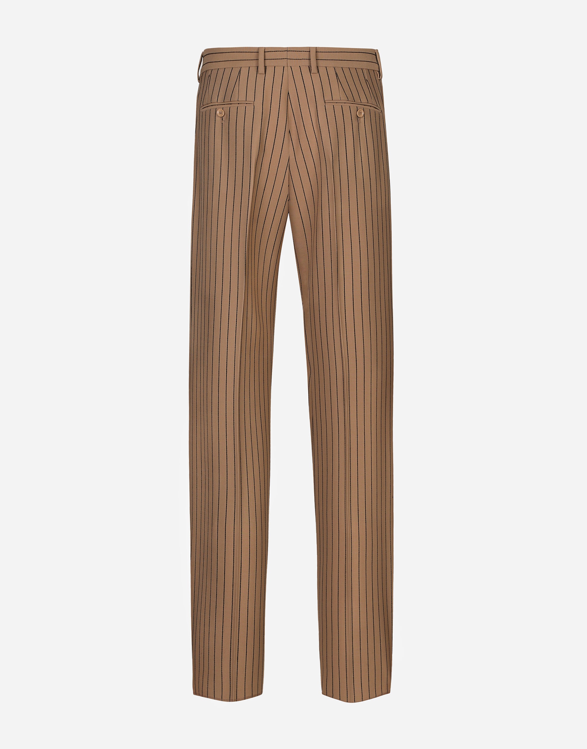 Straight-leg pinstripe pants - 2