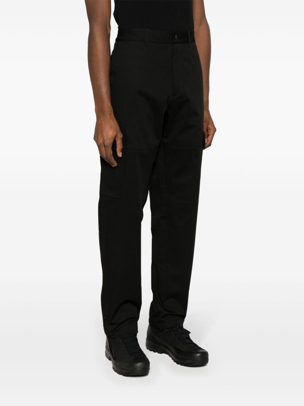 straight-leg cargo trousers - 3