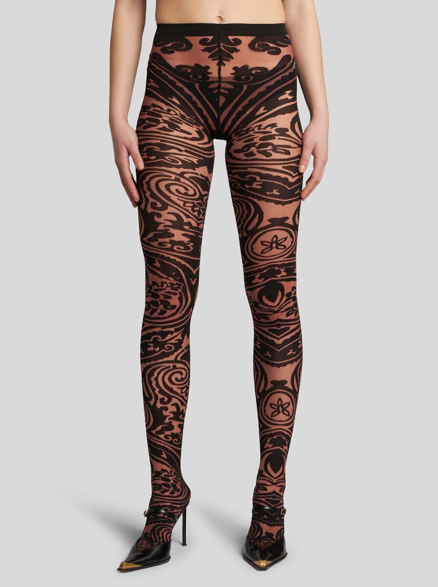 PAISLEY TATTOO TIGHTS - 2