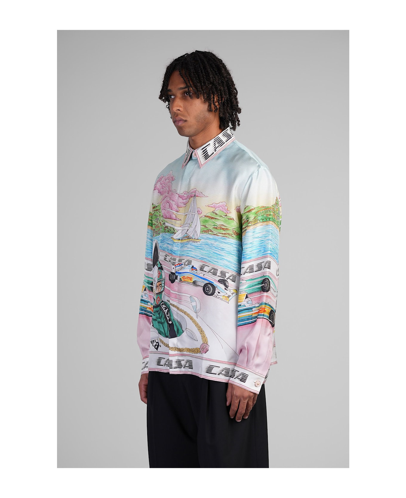 Shirt In Multicolor Silk - 4
