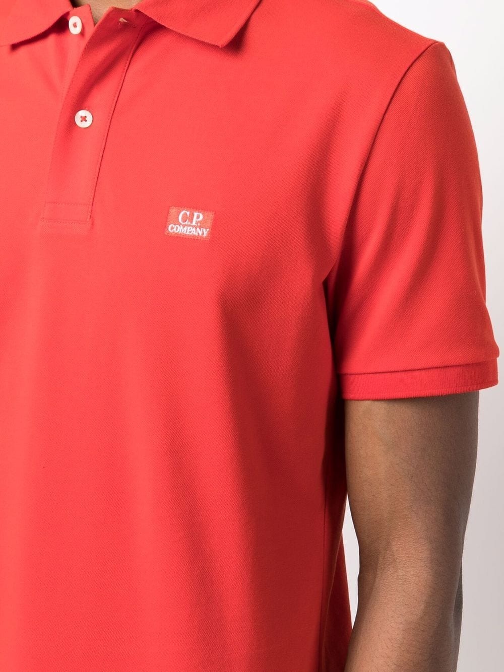 logo-patch short-sleeved polo shirt - 5