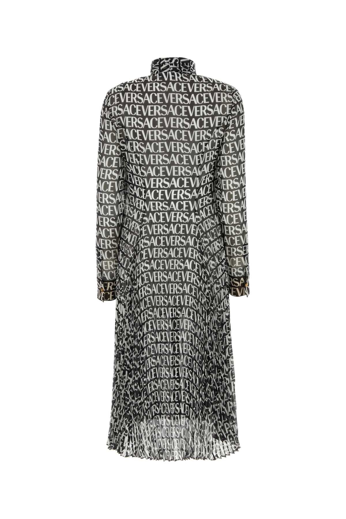 Versace Women Printed Crepe Shirt Dress - 2