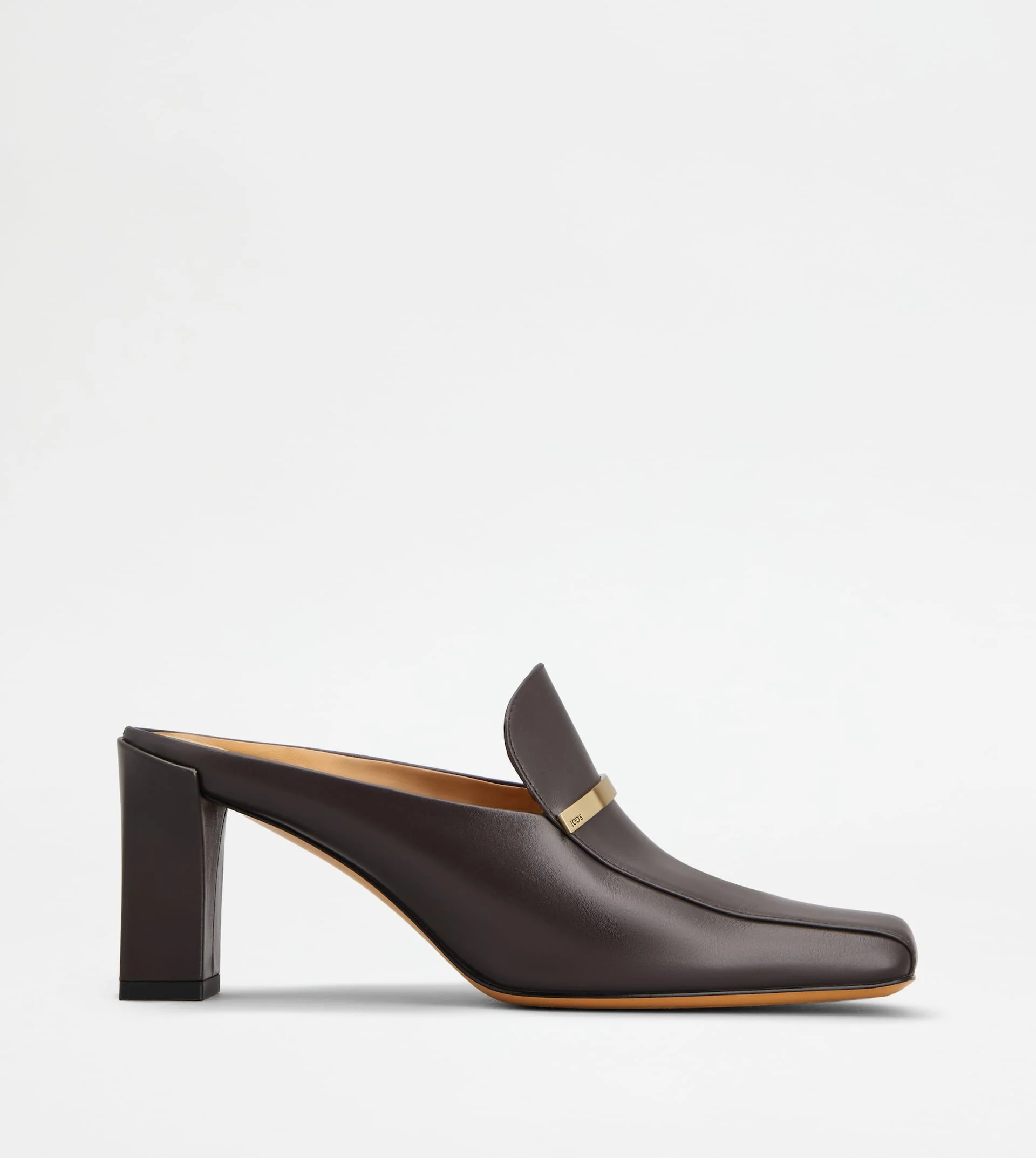 MULES IN LEATHER - BROWN - 1