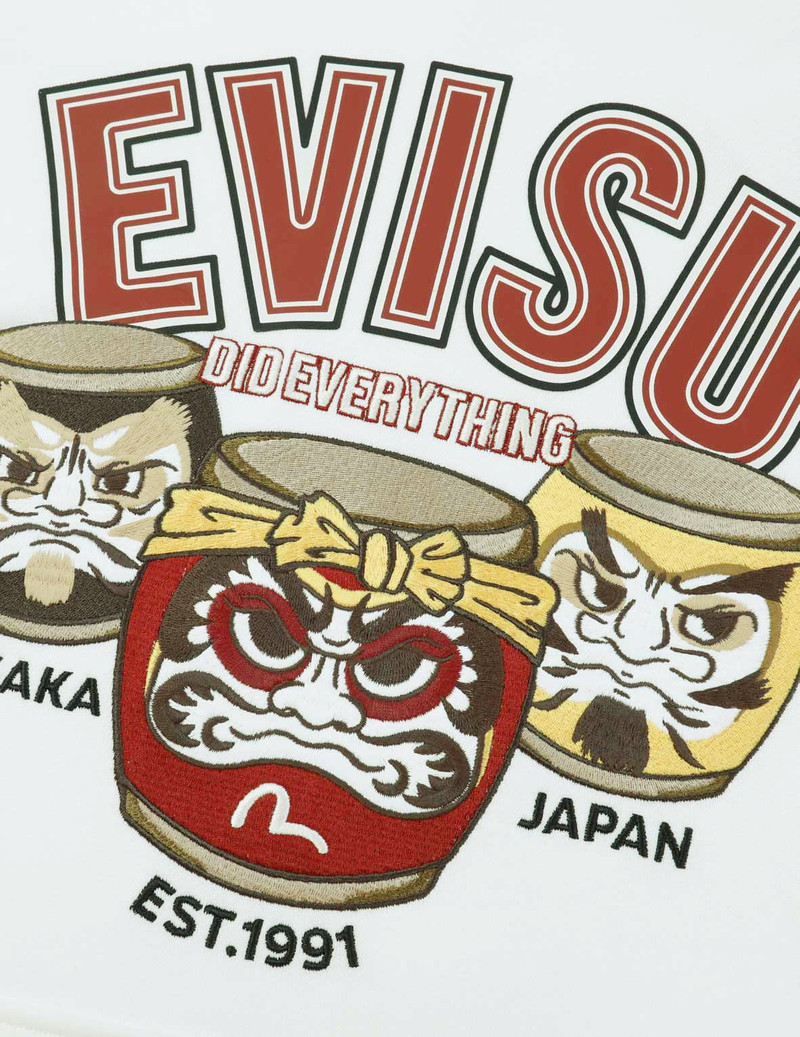 TAIKO DARUMA PRINT HOODED SWEATSHIRT 7