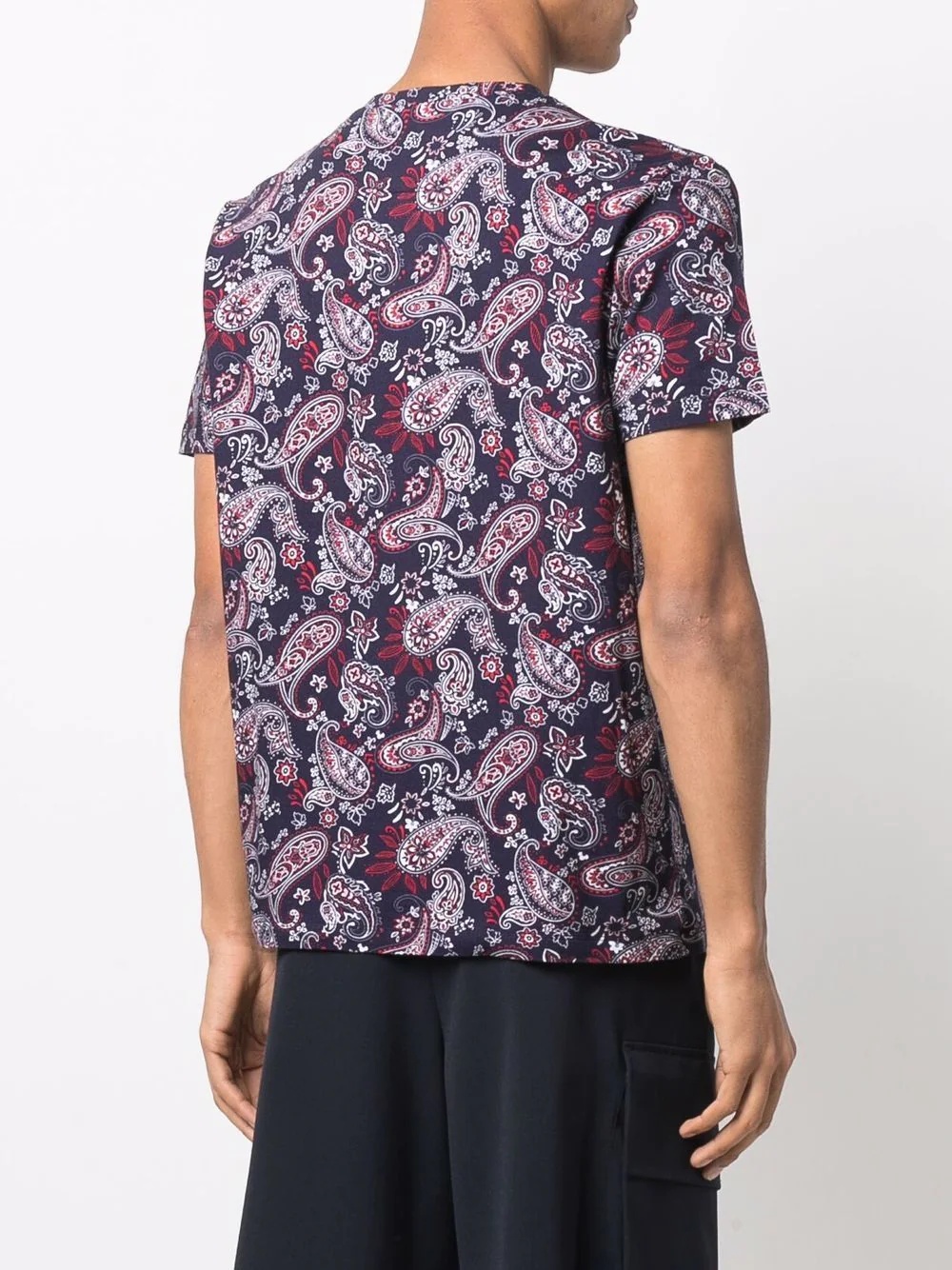 paisley print cotton T-shirt - 4