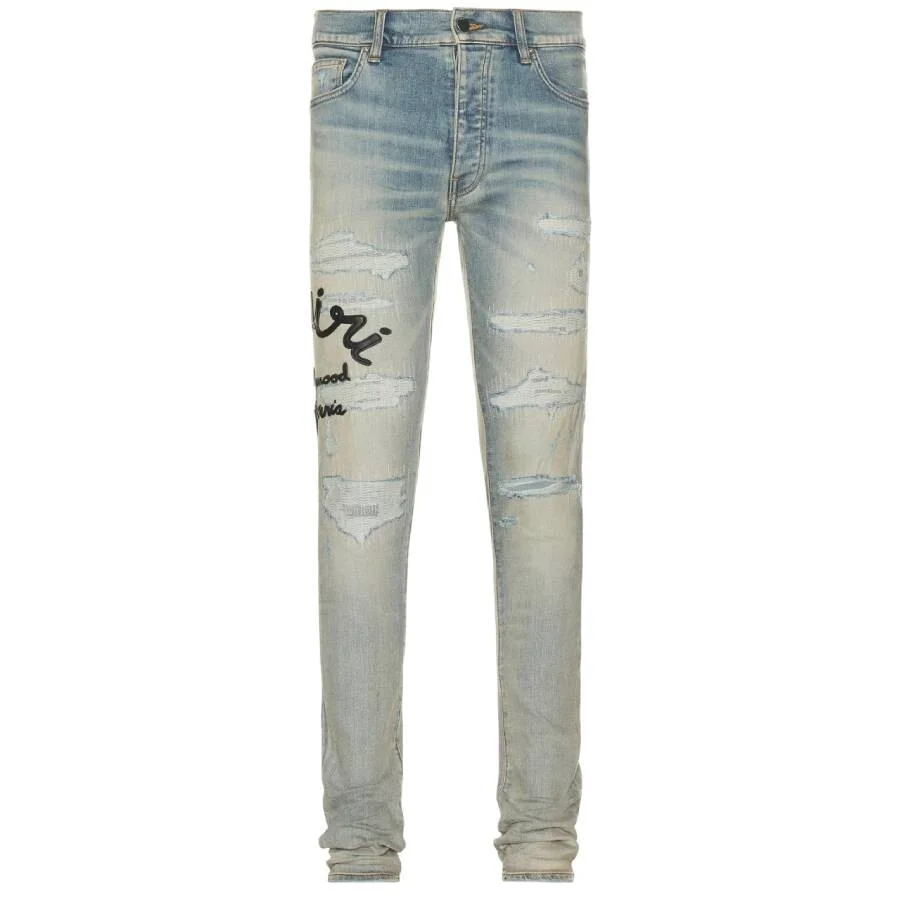 Amiri Hollywood Thrasher Distressed Jeans - 1