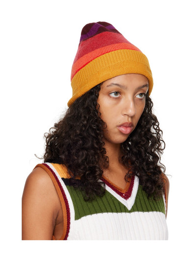 WALES BONNER Multicolor Striped Beanie outlook