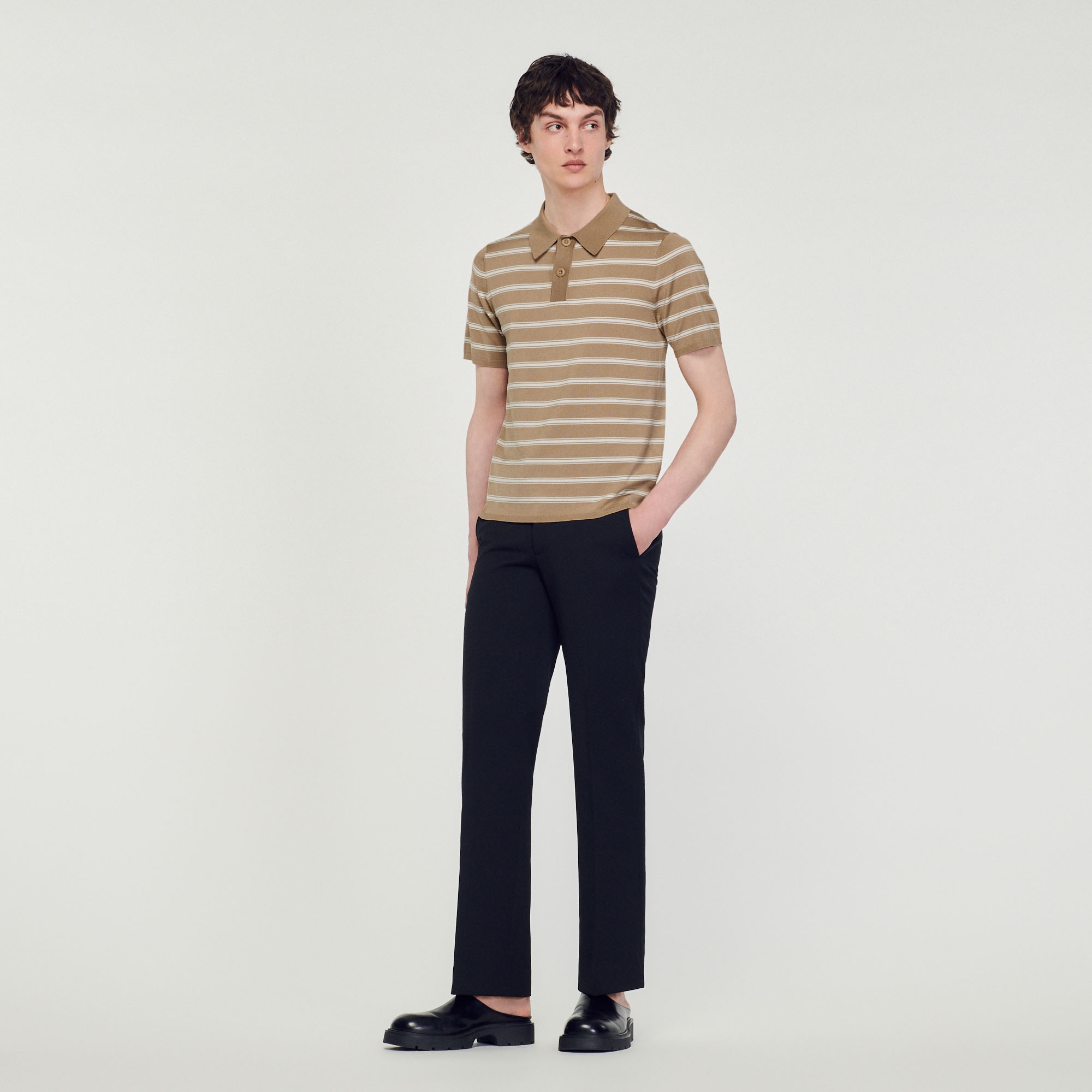 Striped polo shirt - 2