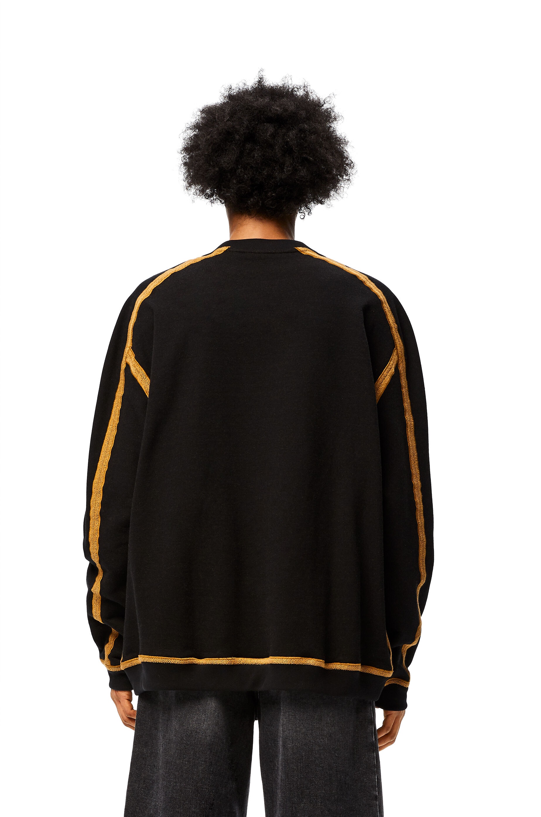 Anagram embroidered oversize sweatshirt in cotton - 4